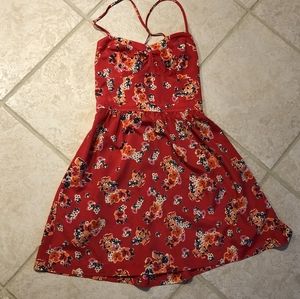 Pink summer dress with pockets